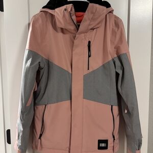 O'Neill Pink and Gray Ski Jacket